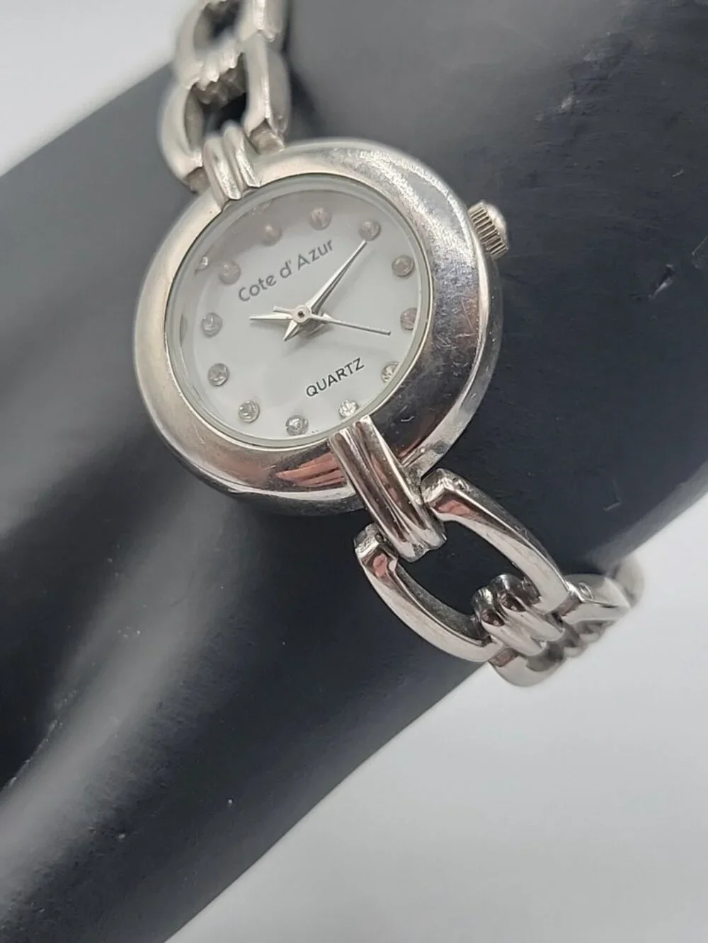 Ladies Cote D’AZUR Watch Quartz Silver Tone Lightweight Practical Ladies Watch